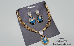 Kundan Necklace 03816 - KRISHNA'S SWETA JEWELLERY