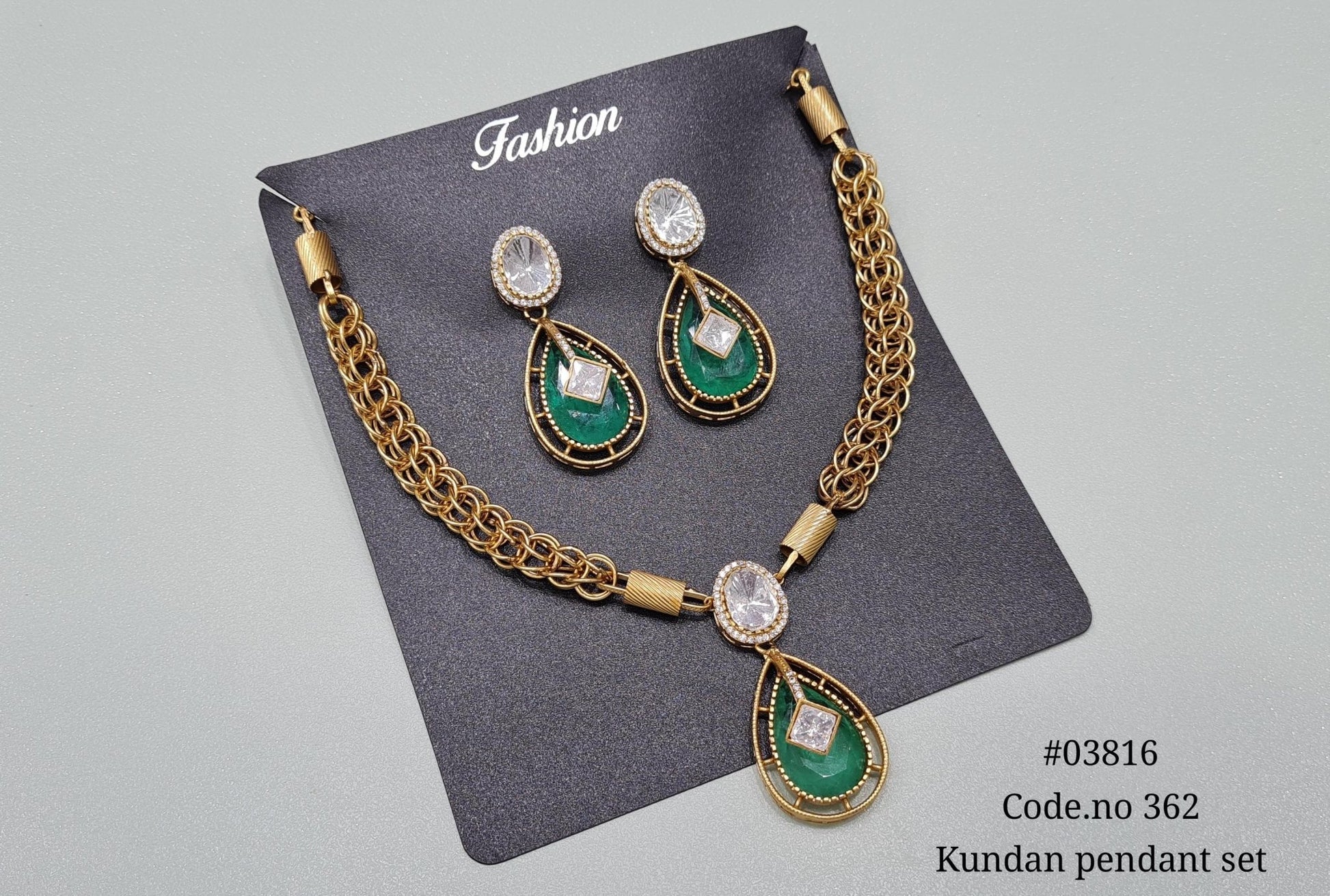 Kundan Necklace 03816 - KRISHNA'S SWETA JEWELLERY
