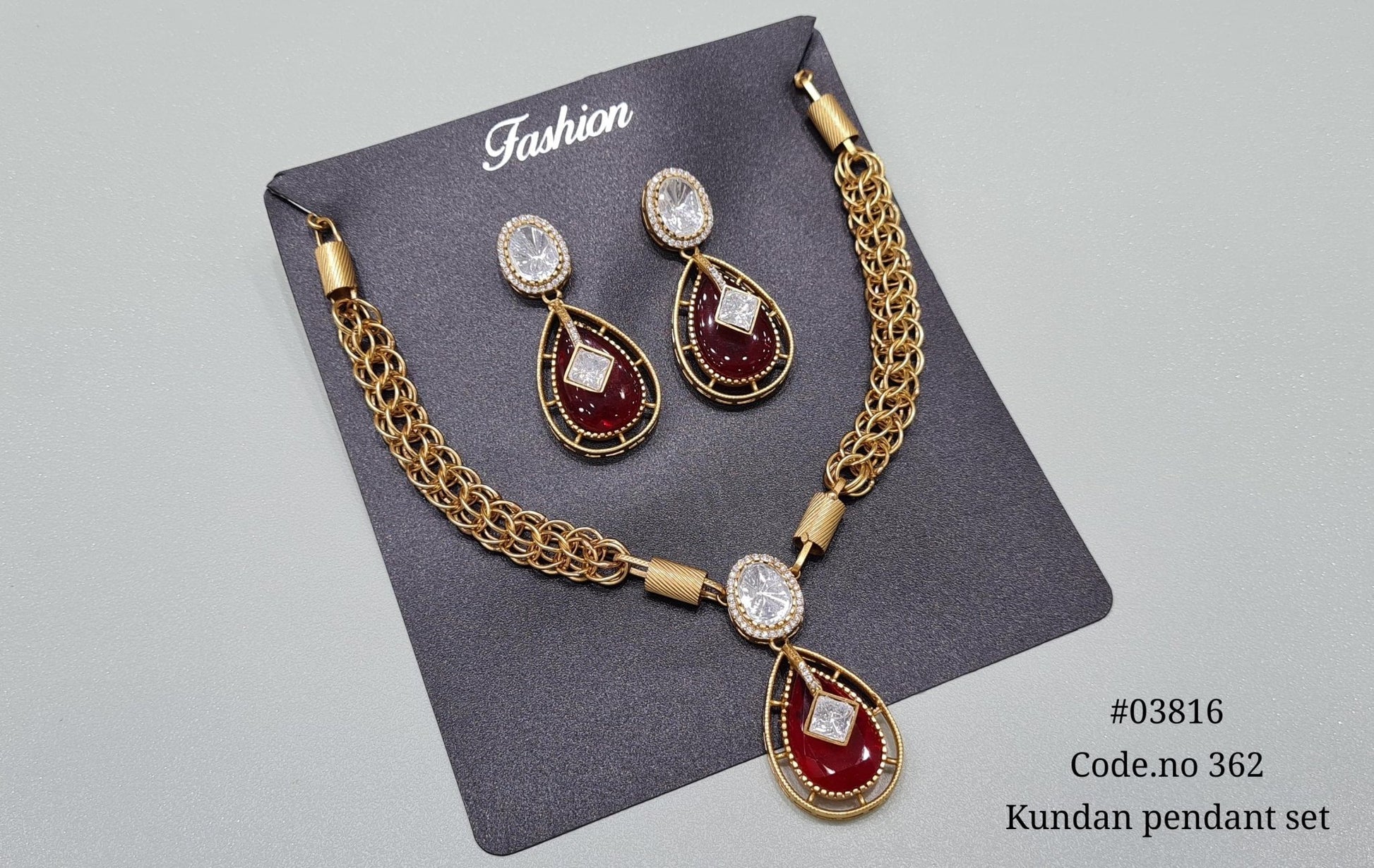 Kundan Necklace 03816 - KRISHNA'S SWETA JEWELLERY