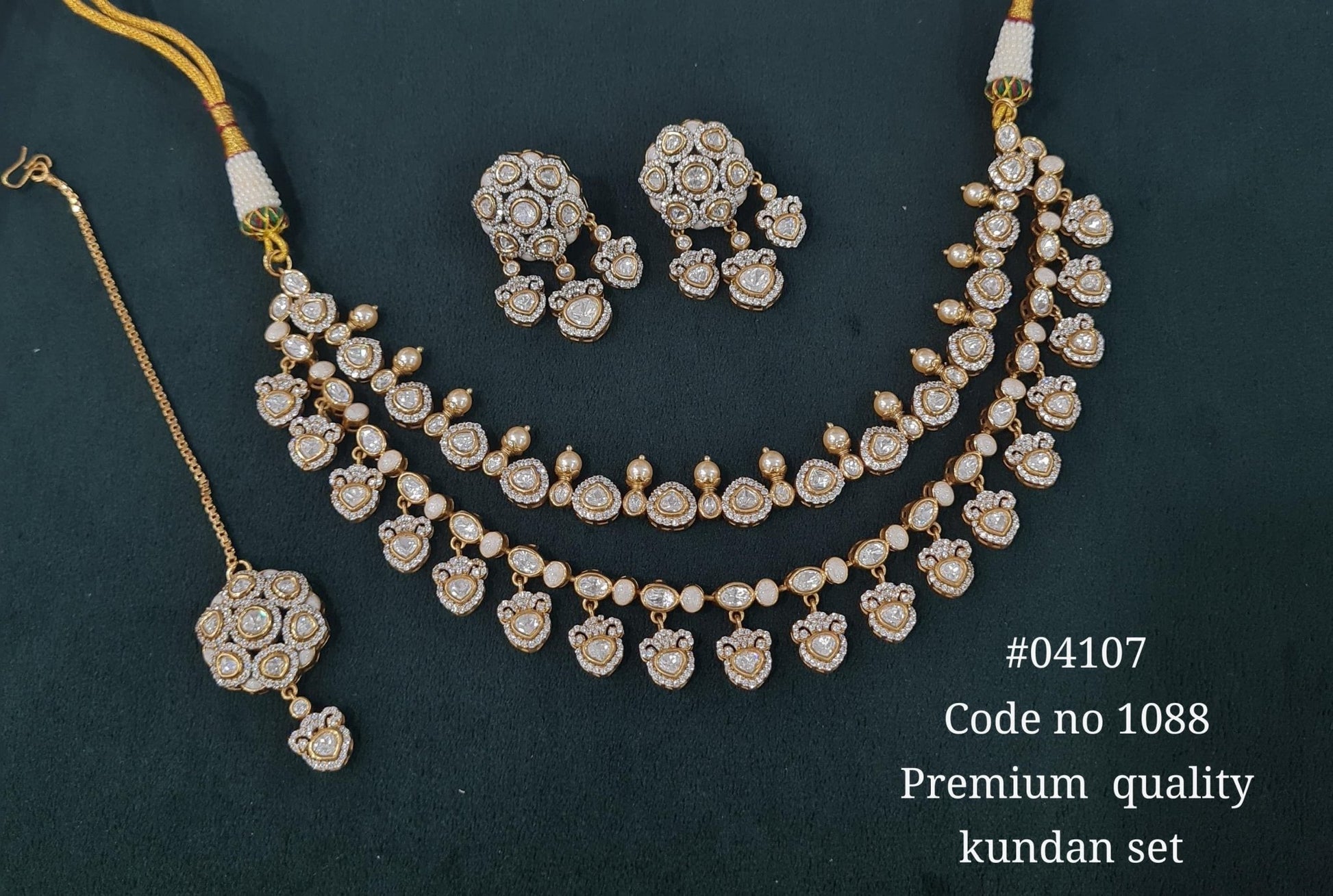 Kundan Necklace 04107 - KRISHNA'S SWETA JEWELLERY
