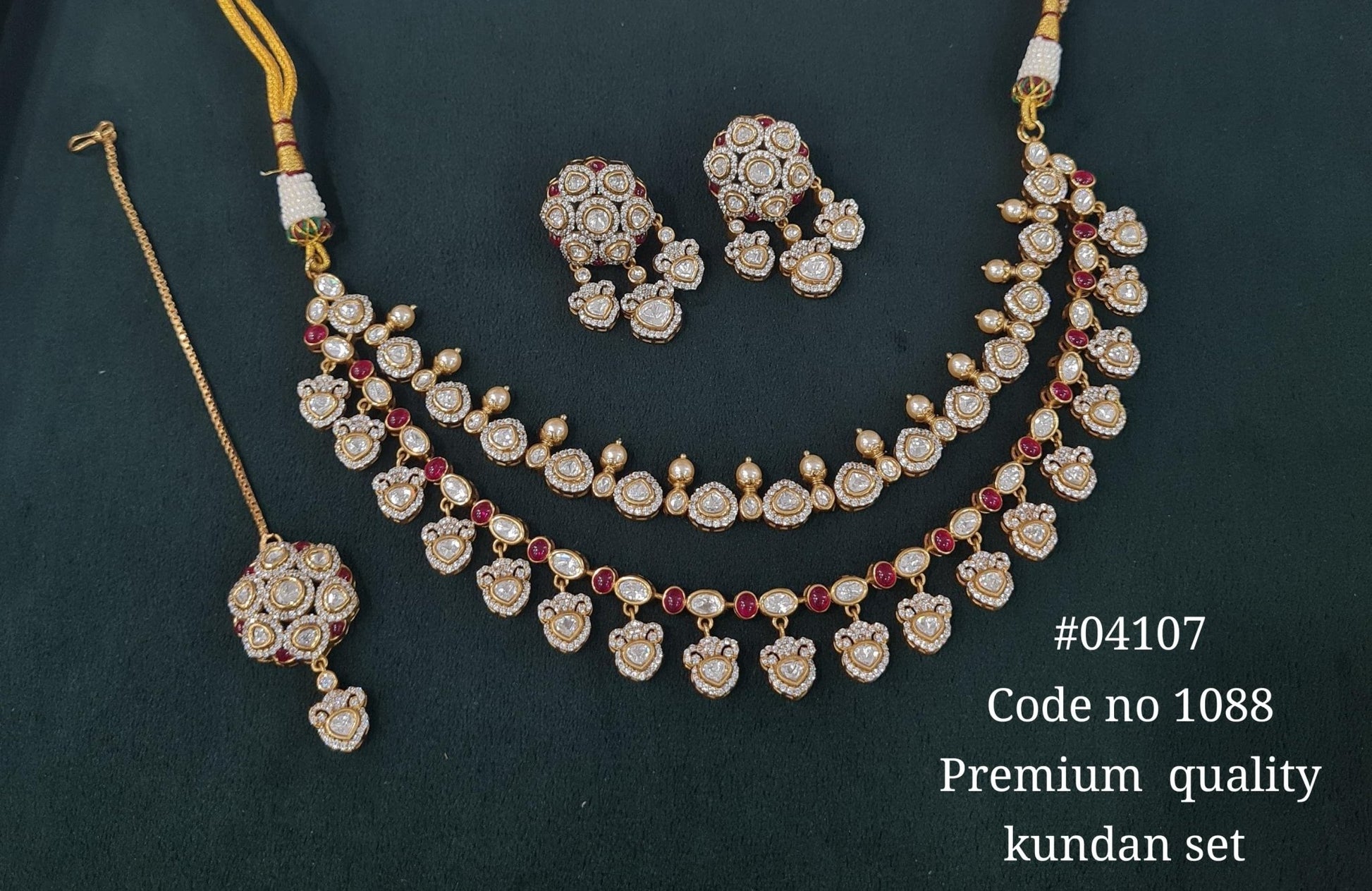 Kundan Necklace 04107 - KRISHNA'S SWETA JEWELLERY