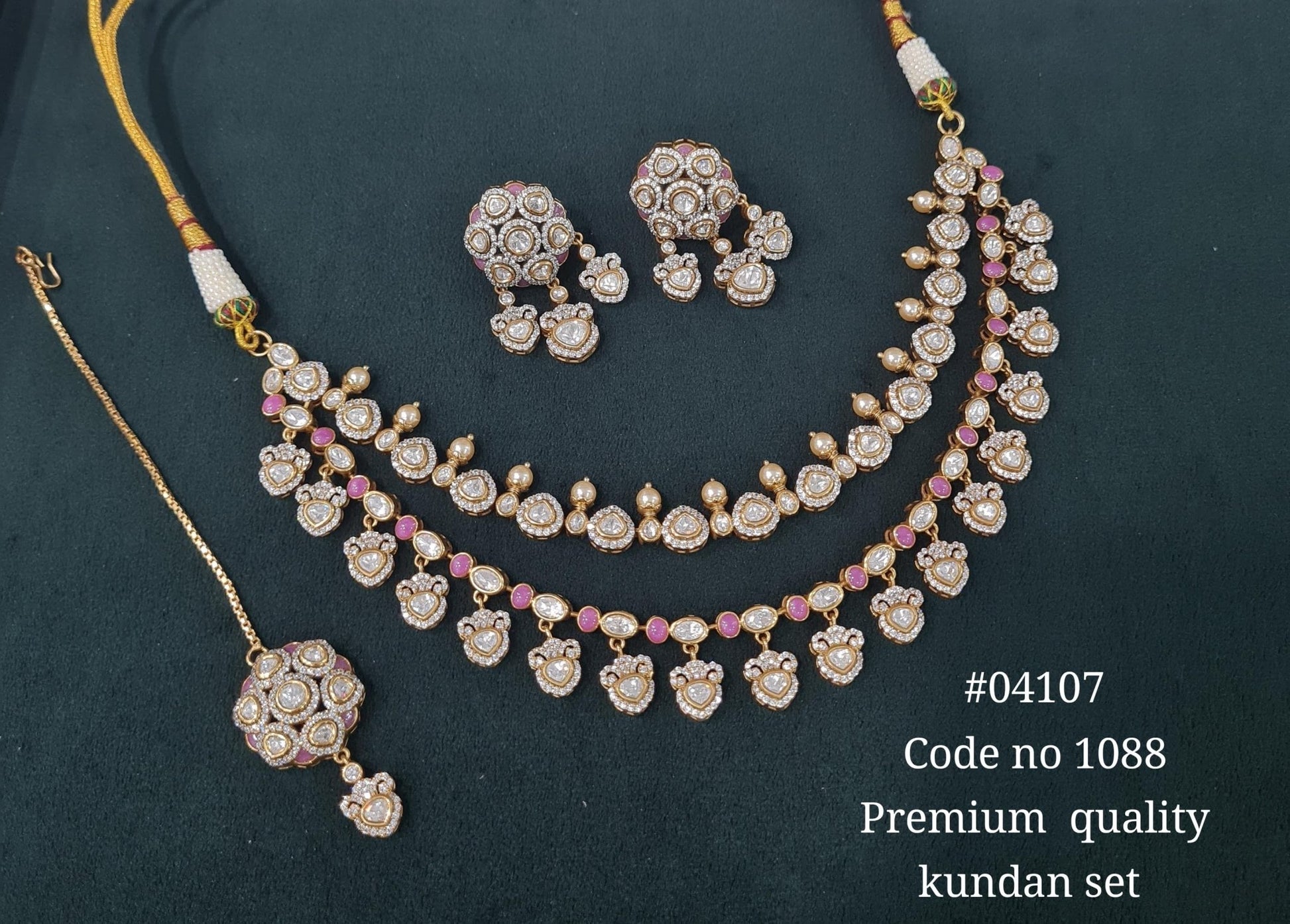 Kundan Necklace 04107 - KRISHNA'S SWETA JEWELLERY