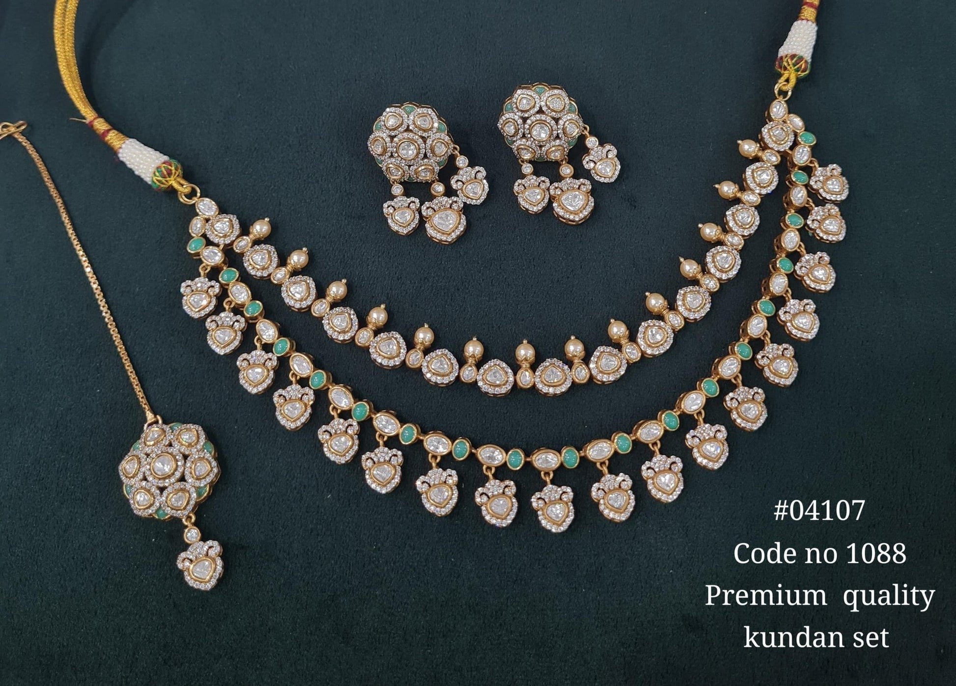Kundan Necklace 04107 - KRISHNA'S SWETA JEWELLERY