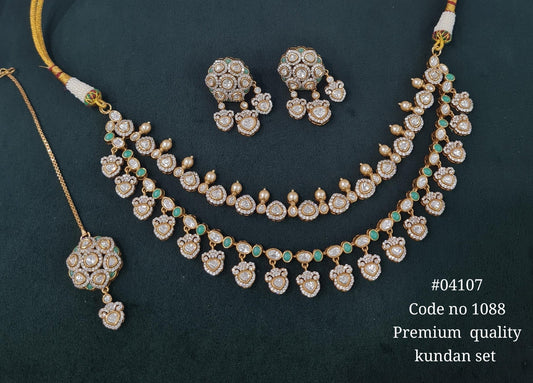 Kundan Necklace 04107 - KRISHNA'S SWETA JEWELLERY