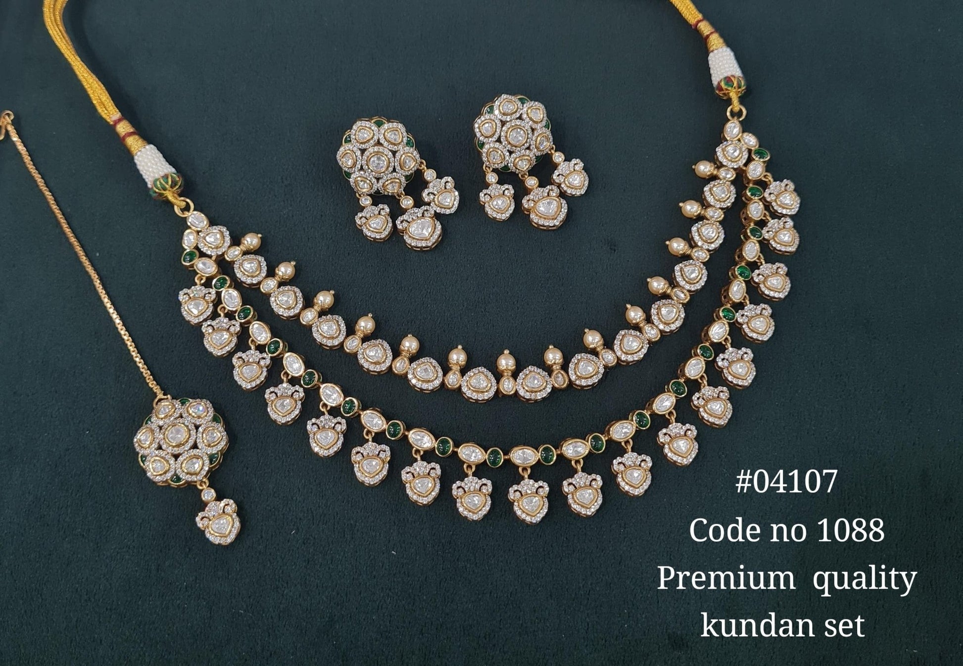 Kundan Necklace 04107 - KRISHNA'S SWETA JEWELLERY