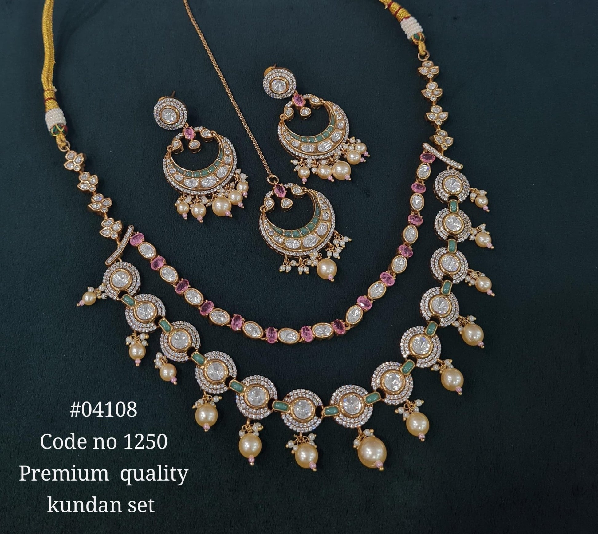 Kundan Necklace 04108 - KRISHNA'S SWETA JEWELLERY