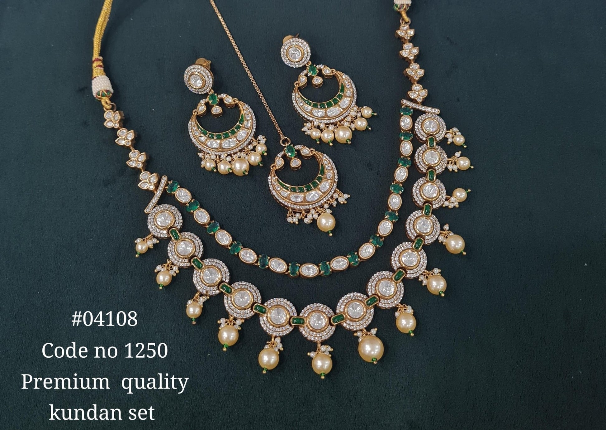Kundan Necklace 04108 - KRISHNA'S SWETA JEWELLERY