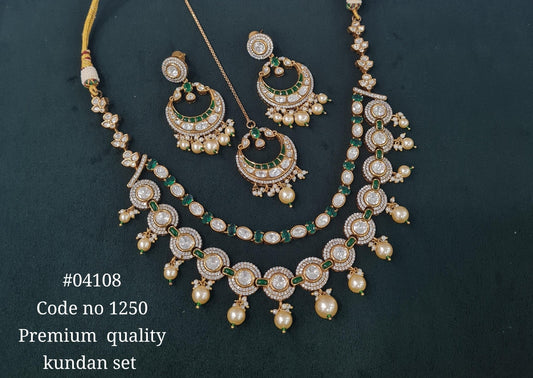 Kundan Necklace 04108 - KRISHNA'S SWETA JEWELLERY
