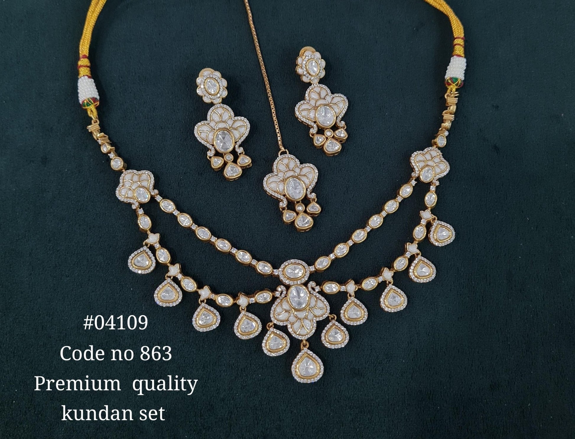 Kundan Necklace 04109 - KRISHNA'S SWETA JEWELLERY
