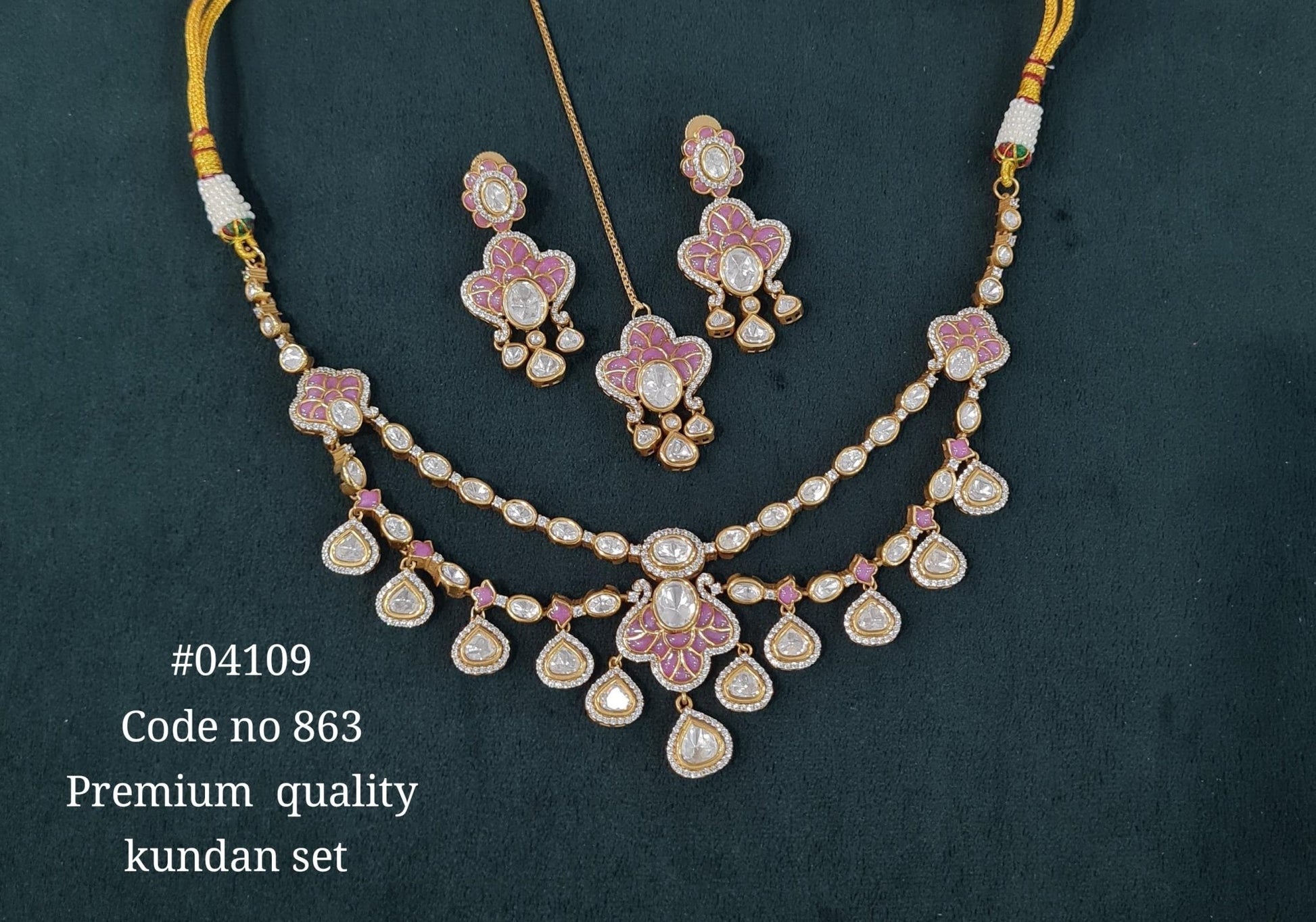 Kundan Necklace 04109 - KRISHNA'S SWETA JEWELLERY