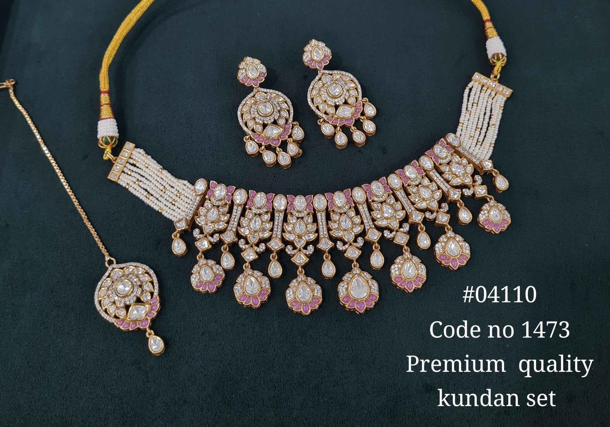 Kundan Necklace 04110 - KRISHNA'S SWETA JEWELLERY