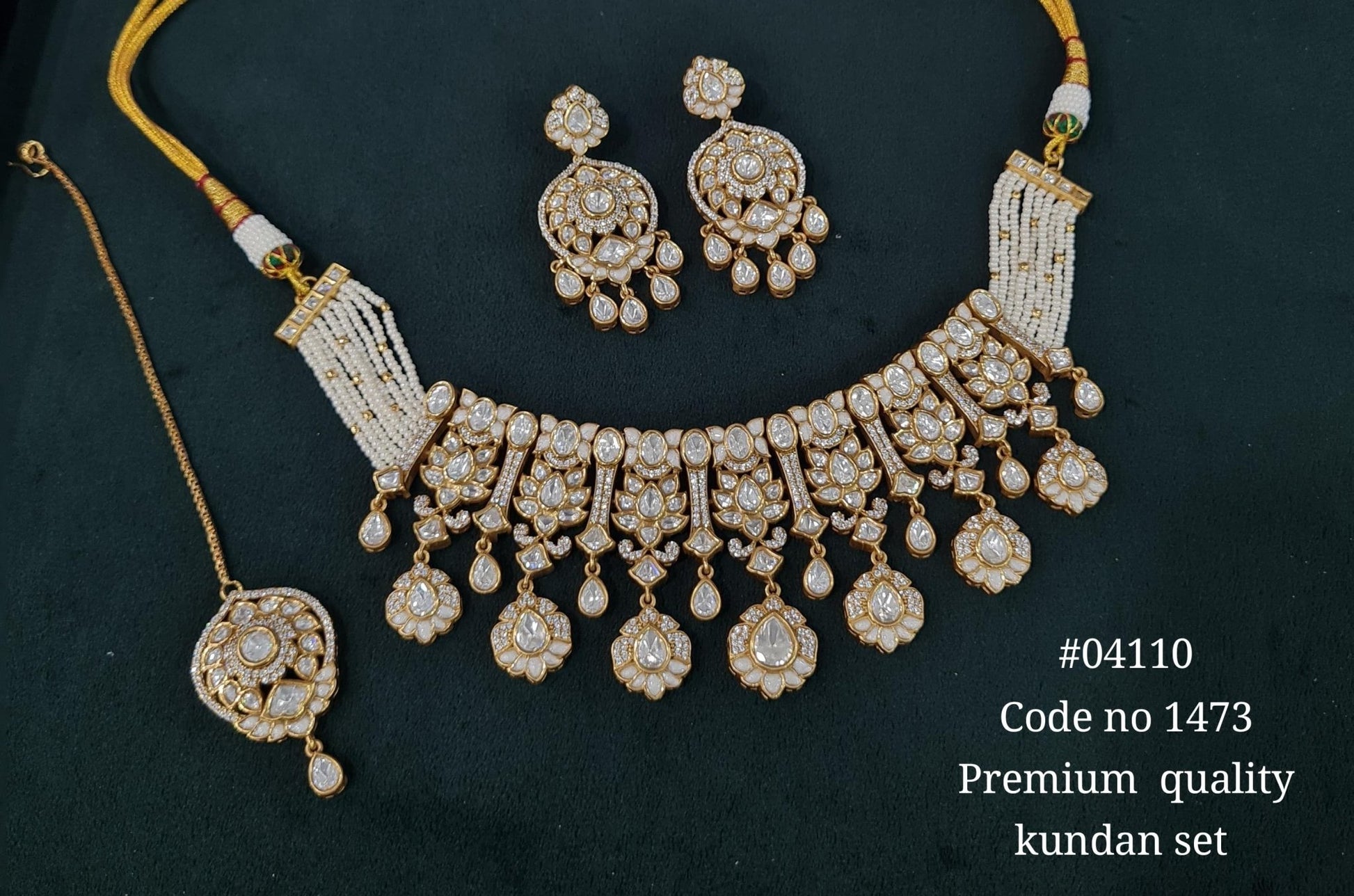 Kundan Necklace 04110 - KRISHNA'S SWETA JEWELLERY