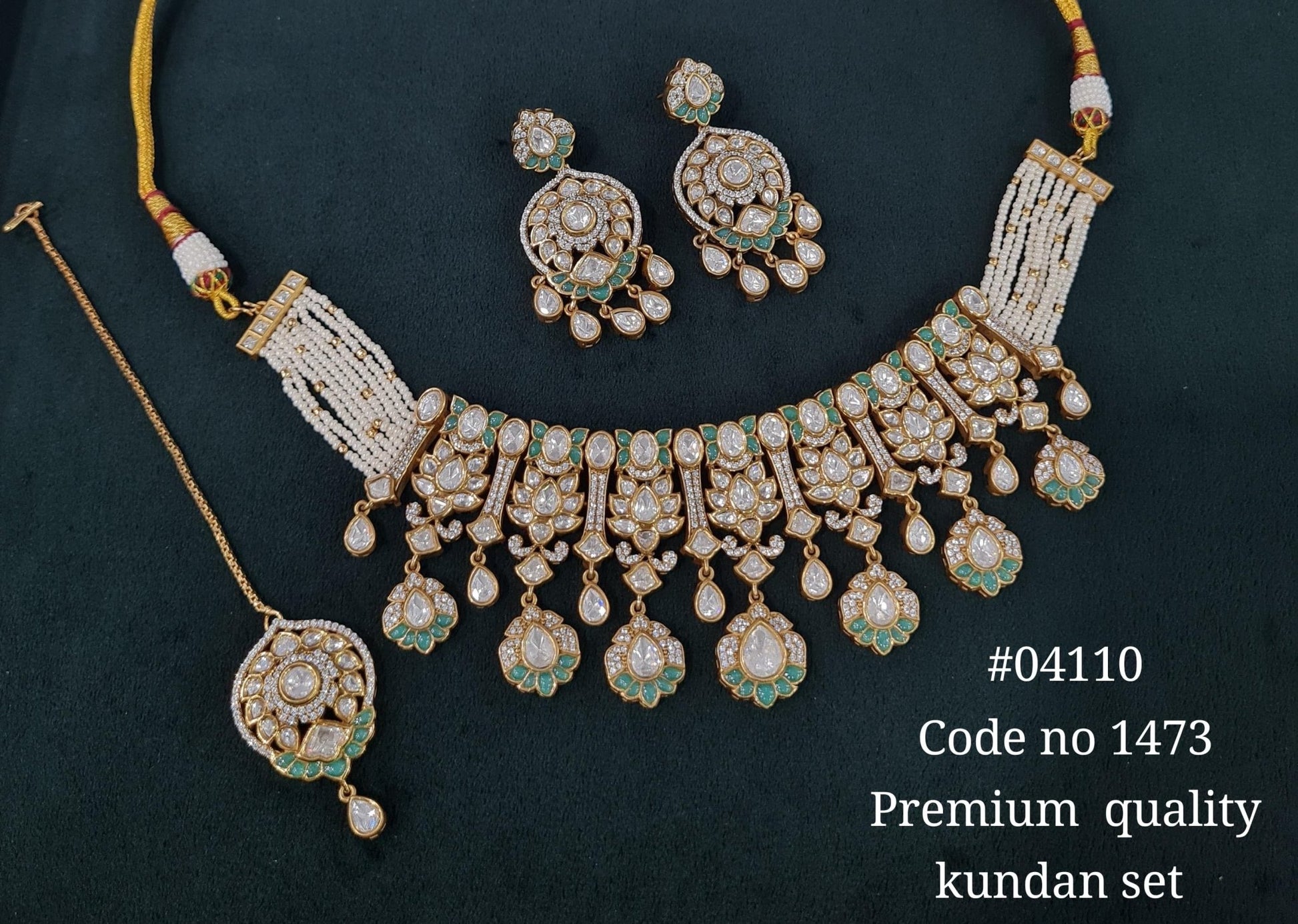 Kundan Necklace 04110 - KRISHNA'S SWETA JEWELLERY