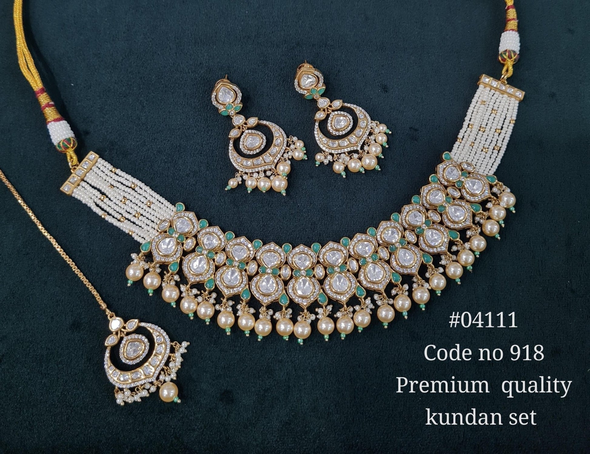Kundan Necklace 04111 - KRISHNA'S SWETA JEWELLERY