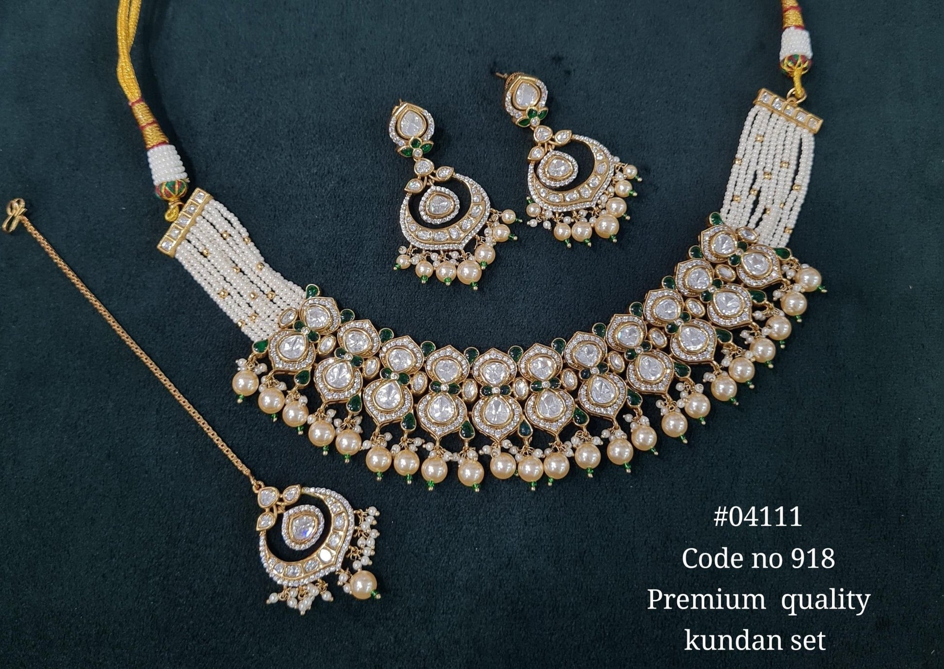 Kundan Necklace 04111 - KRISHNA'S SWETA JEWELLERY