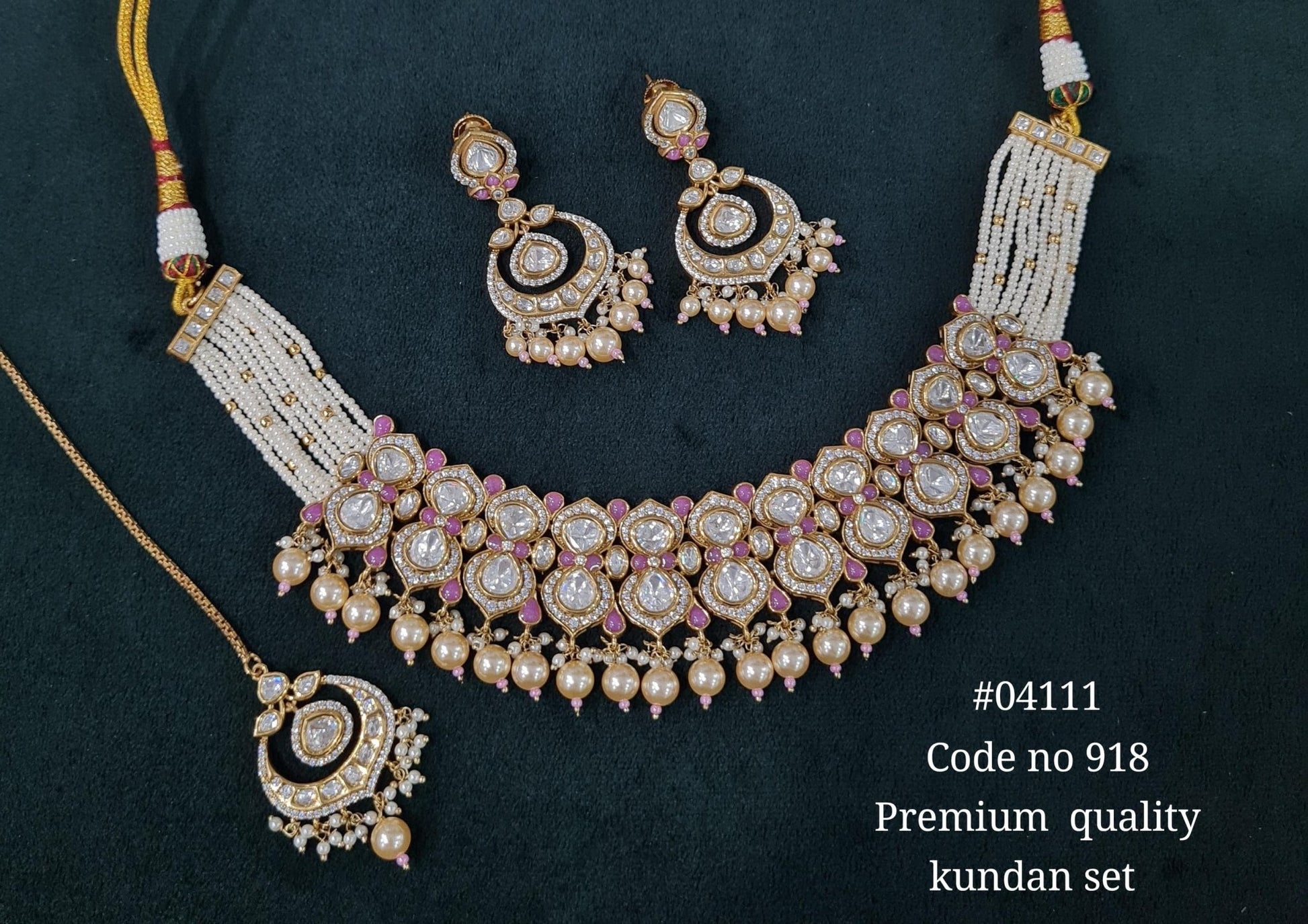 Kundan Necklace 04111 - KRISHNA'S SWETA JEWELLERY