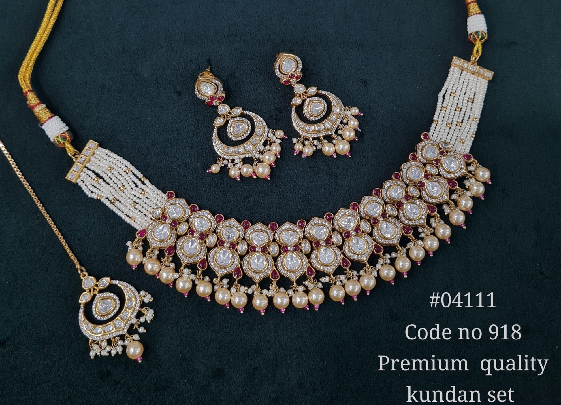 Kundan Necklace 04111 - KRISHNA'S SWETA JEWELLERY