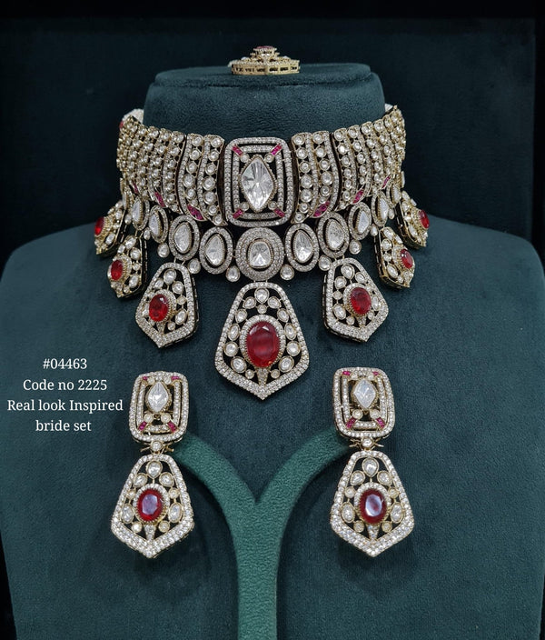 Kundan Necklace 04463 - KRISHNA'S SWETA JEWELLERY
