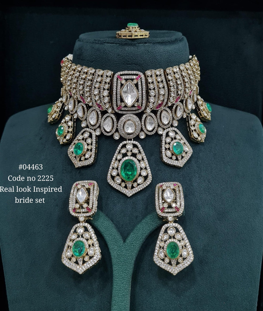 Kundan Necklace 04463 - KRISHNA'S SWETA JEWELLERY