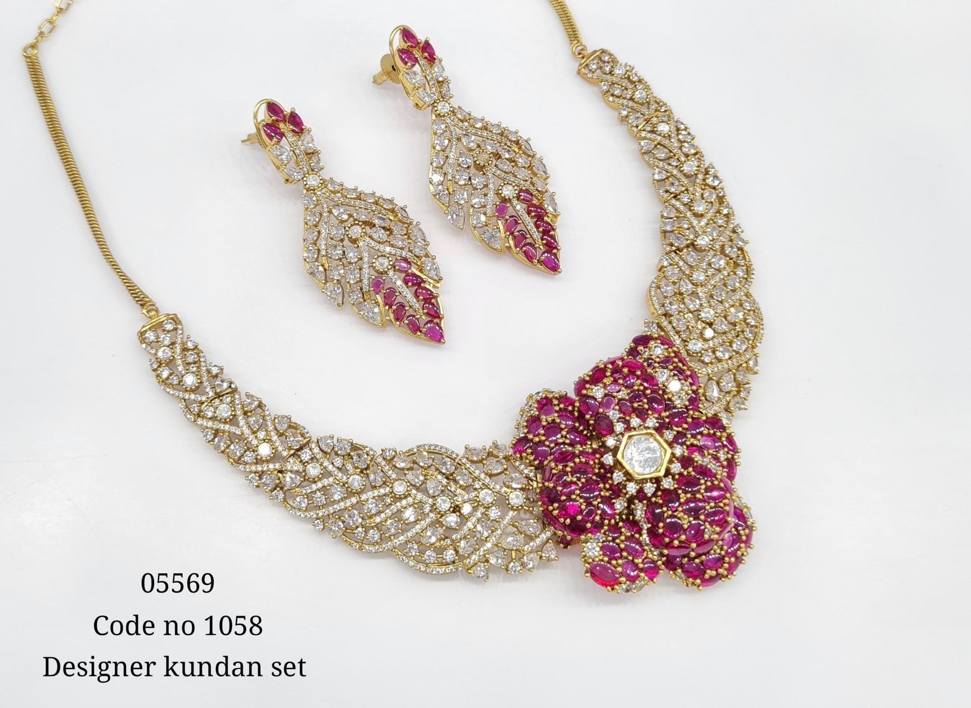 Kundan Necklace 05569 - KRISHNA'S SWETA JEWELLERY