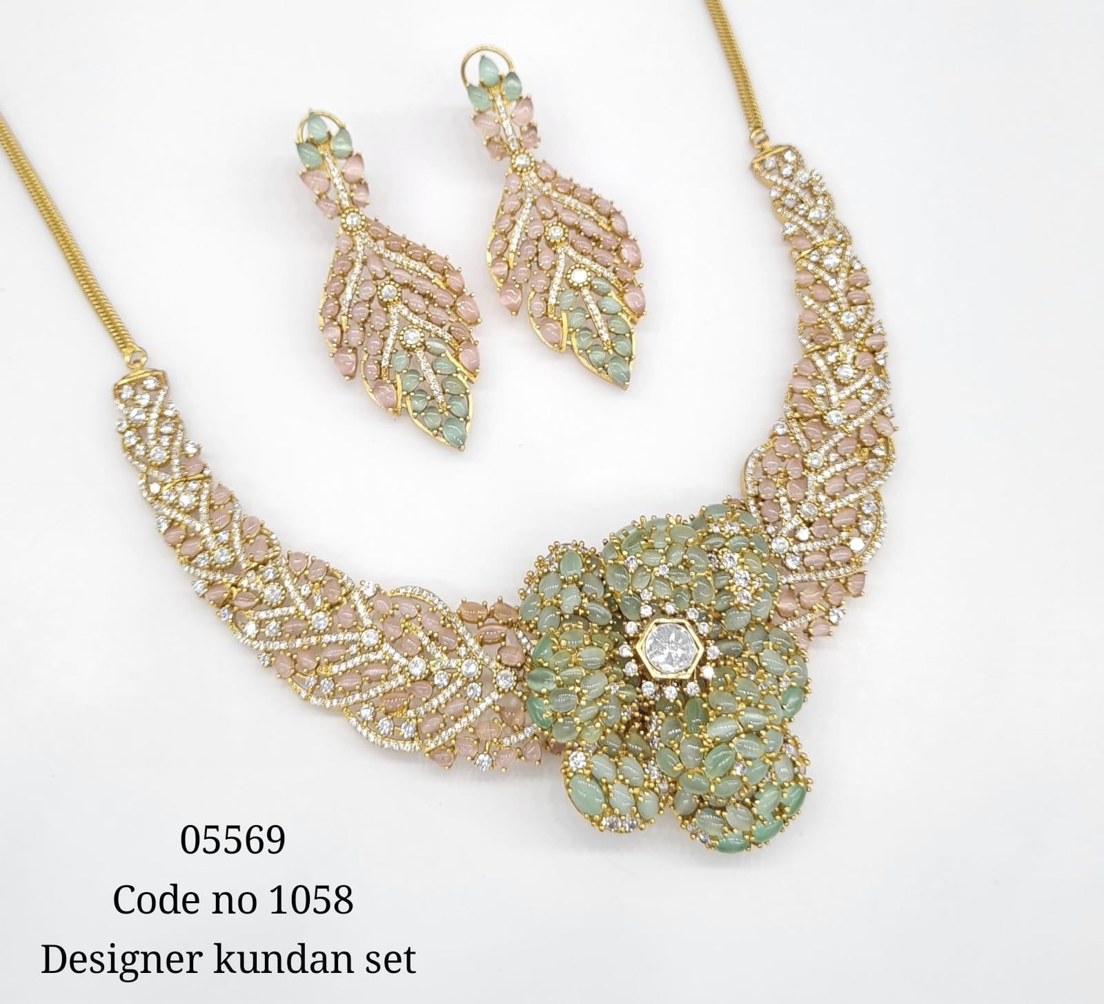 Kundan Necklace 05569 - KRISHNA'S SWETA JEWELLERY