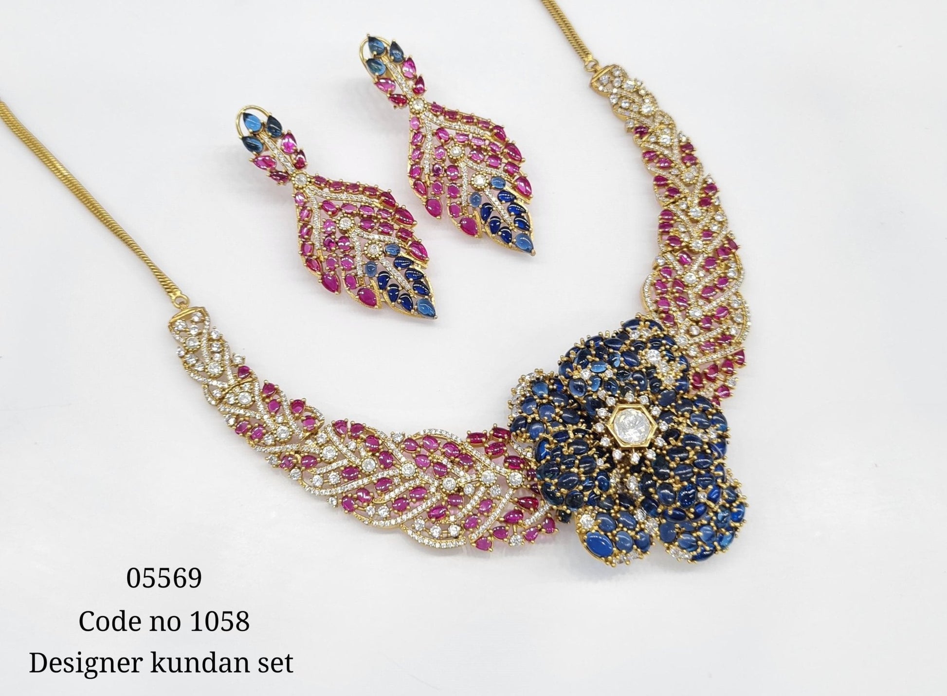 Kundan Necklace 05569 - KRISHNA'S SWETA JEWELLERY