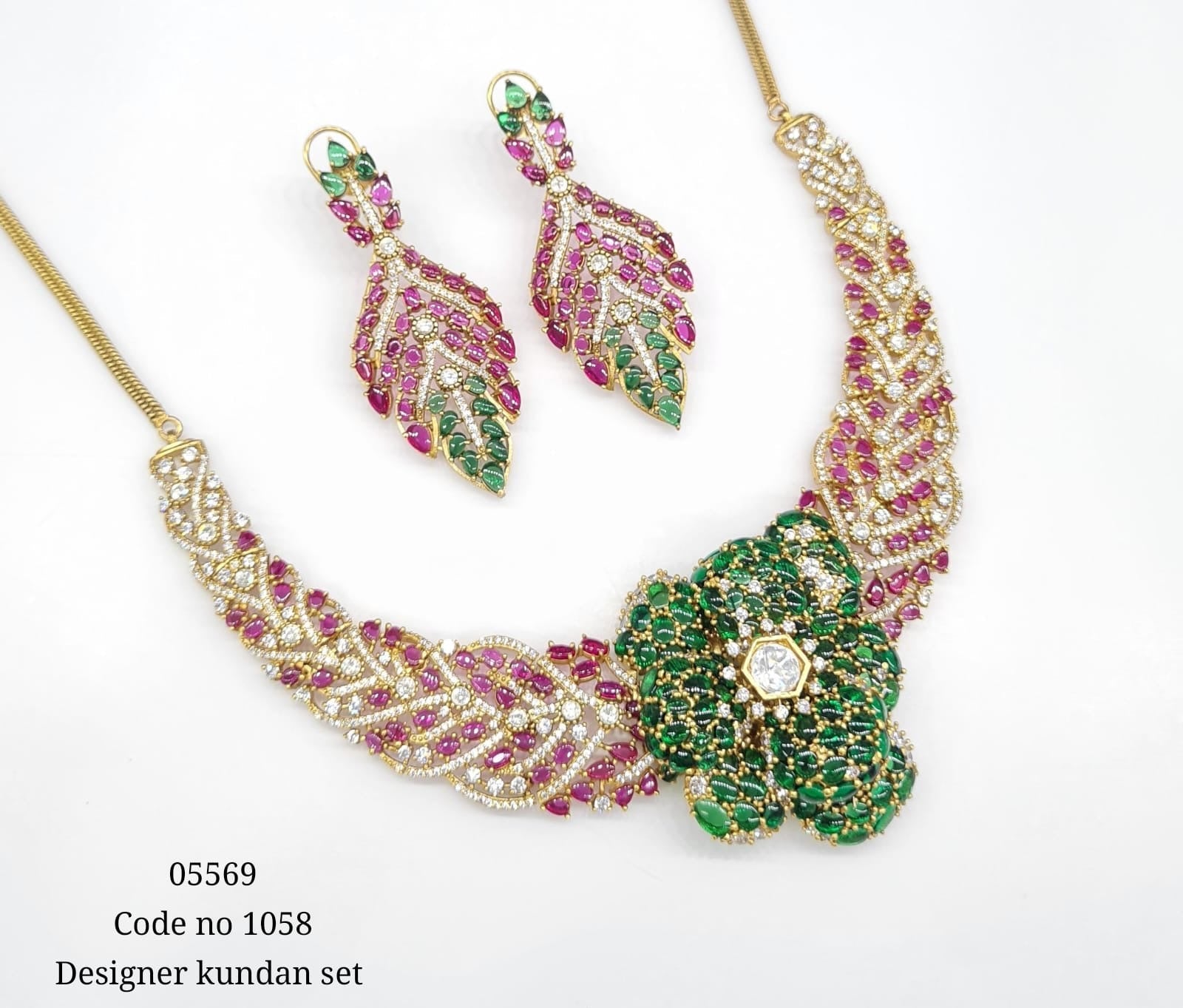Kundan Necklace 05569 - KRISHNA'S SWETA JEWELLERY