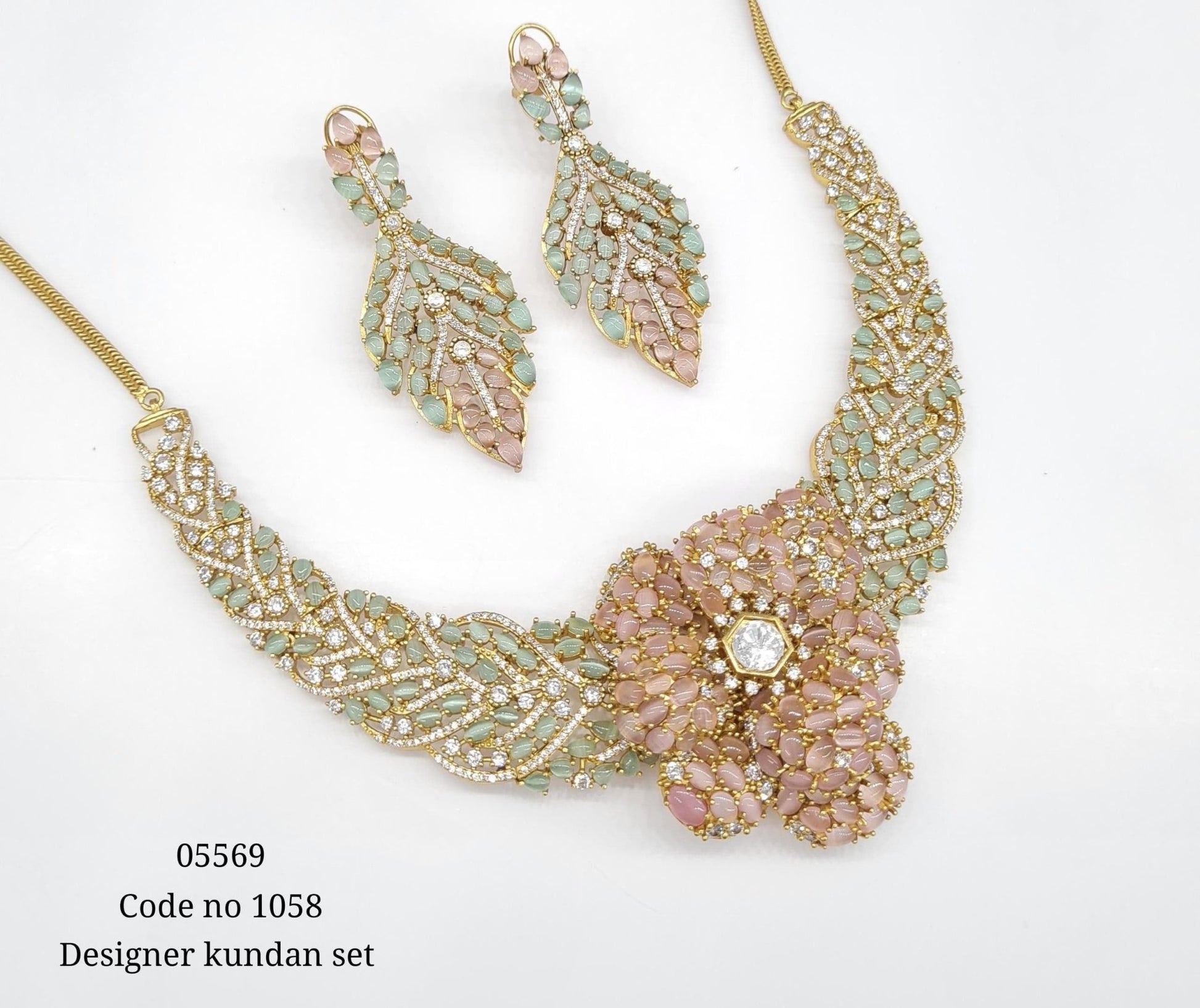Kundan Necklace 05569 - KRISHNA'S SWETA JEWELLERY