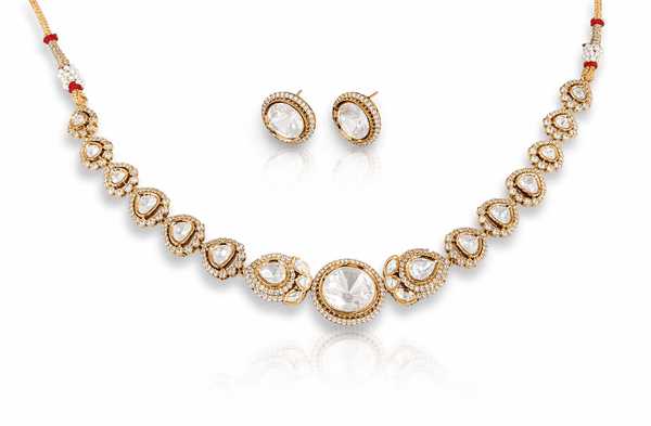 Kundan Necklace 05772 - KRISHNA'S SWETA JEWELLERY