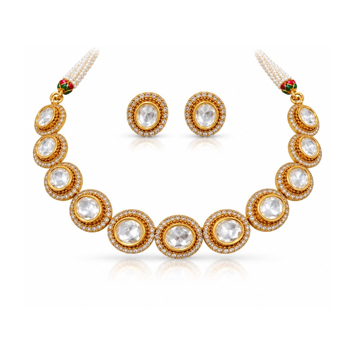 Kundan Necklace 06024 - Krishna's Sweta Jewellery