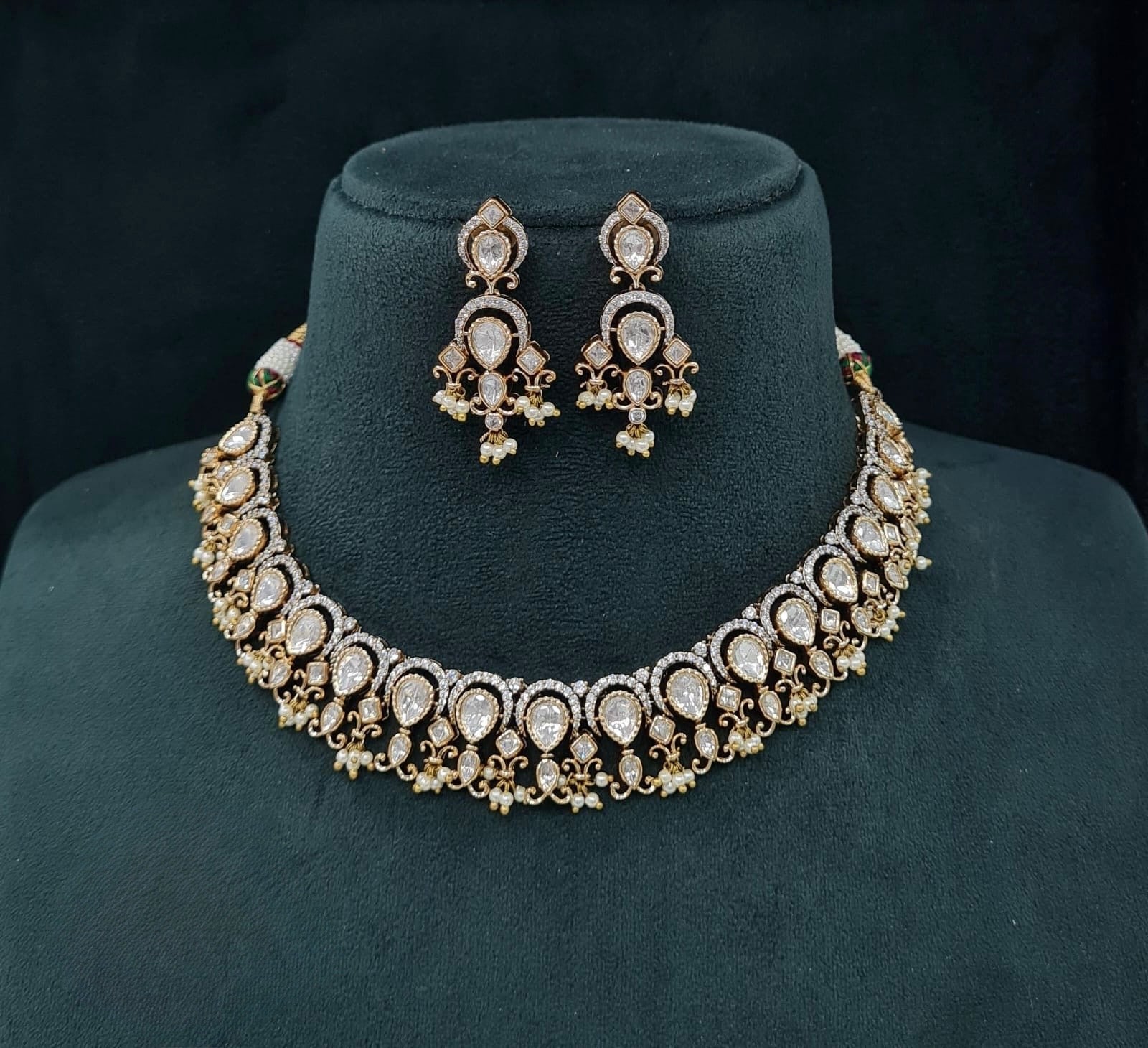 Kundan Necklace 06214 - KRISHNA'S SWETA JEWELLERY