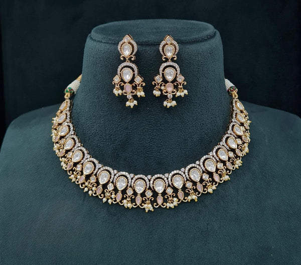 Kundan Necklace 06214 - KRISHNA'S SWETA JEWELLERY