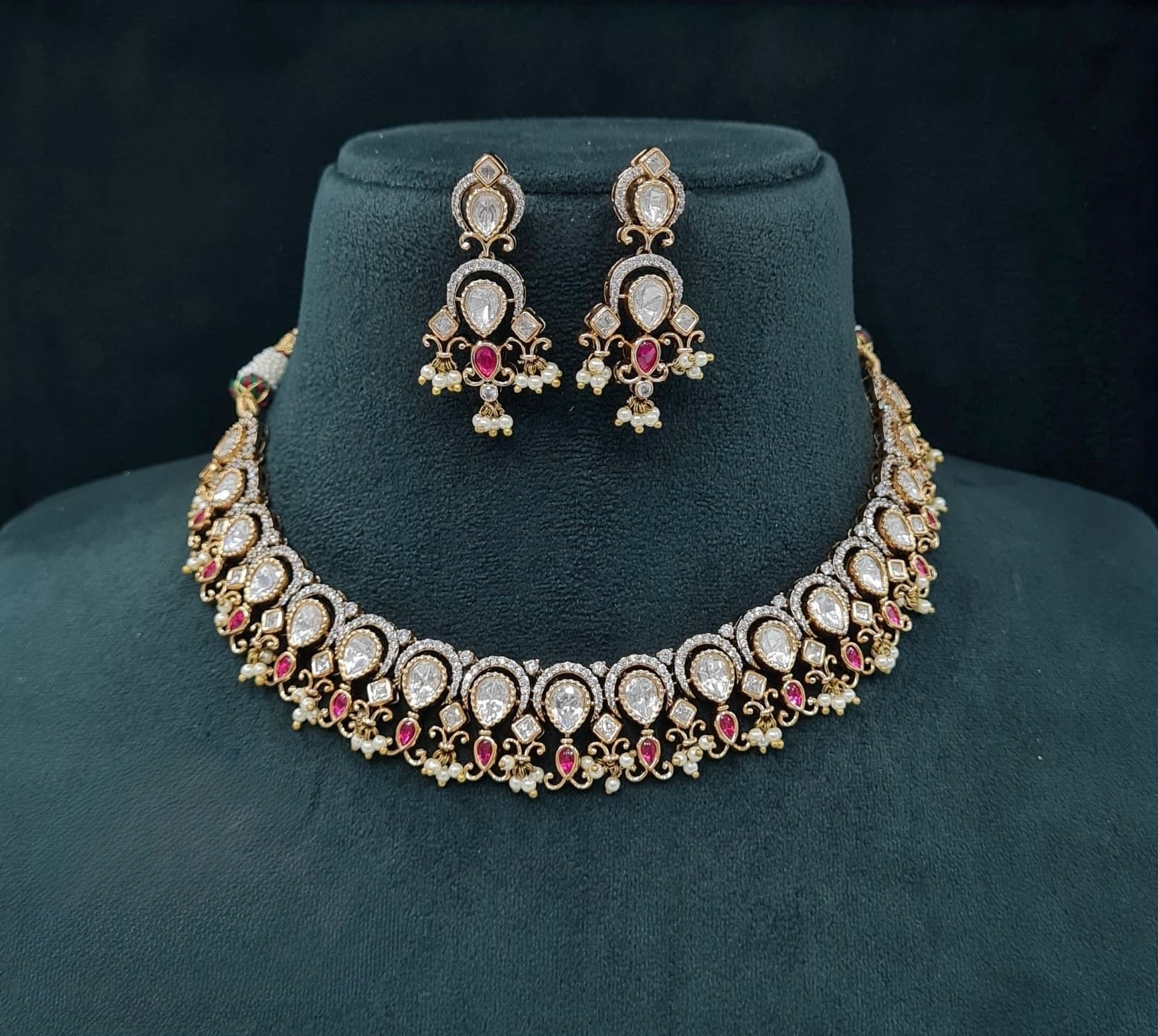 Kundan Necklace 06214 - KRISHNA'S SWETA JEWELLERY