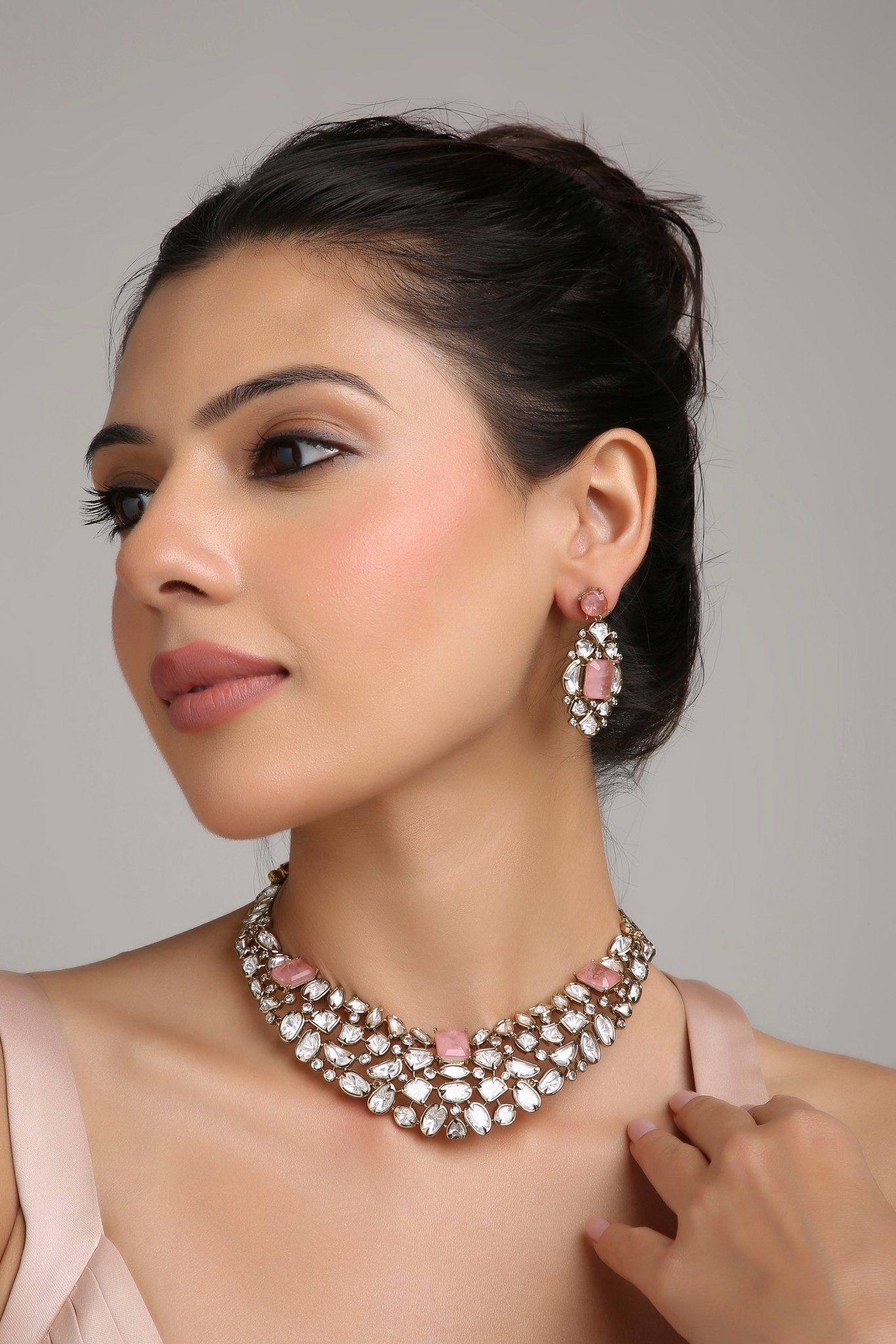Kundan Necklace 06295 - KRISHNA'S SWETA JEWELLERY