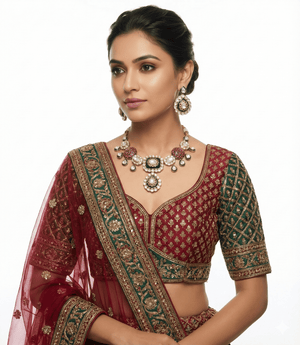 Kundan Necklace 06943 - KRISHNA'S SWETA JEWELLERY