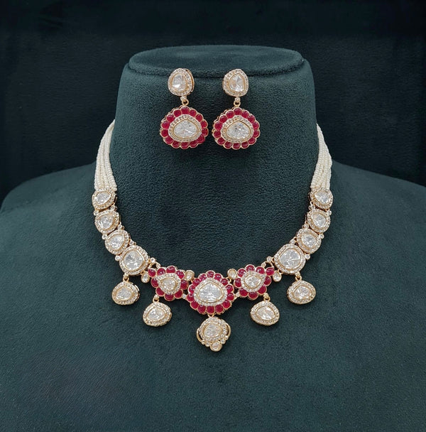Kundan Necklace 07008 - KRISHNA'S SWETA JEWELLERY