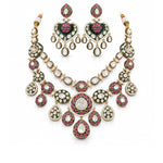 Kundan Necklace 07010 - Krishna's Sweta Jewellery
