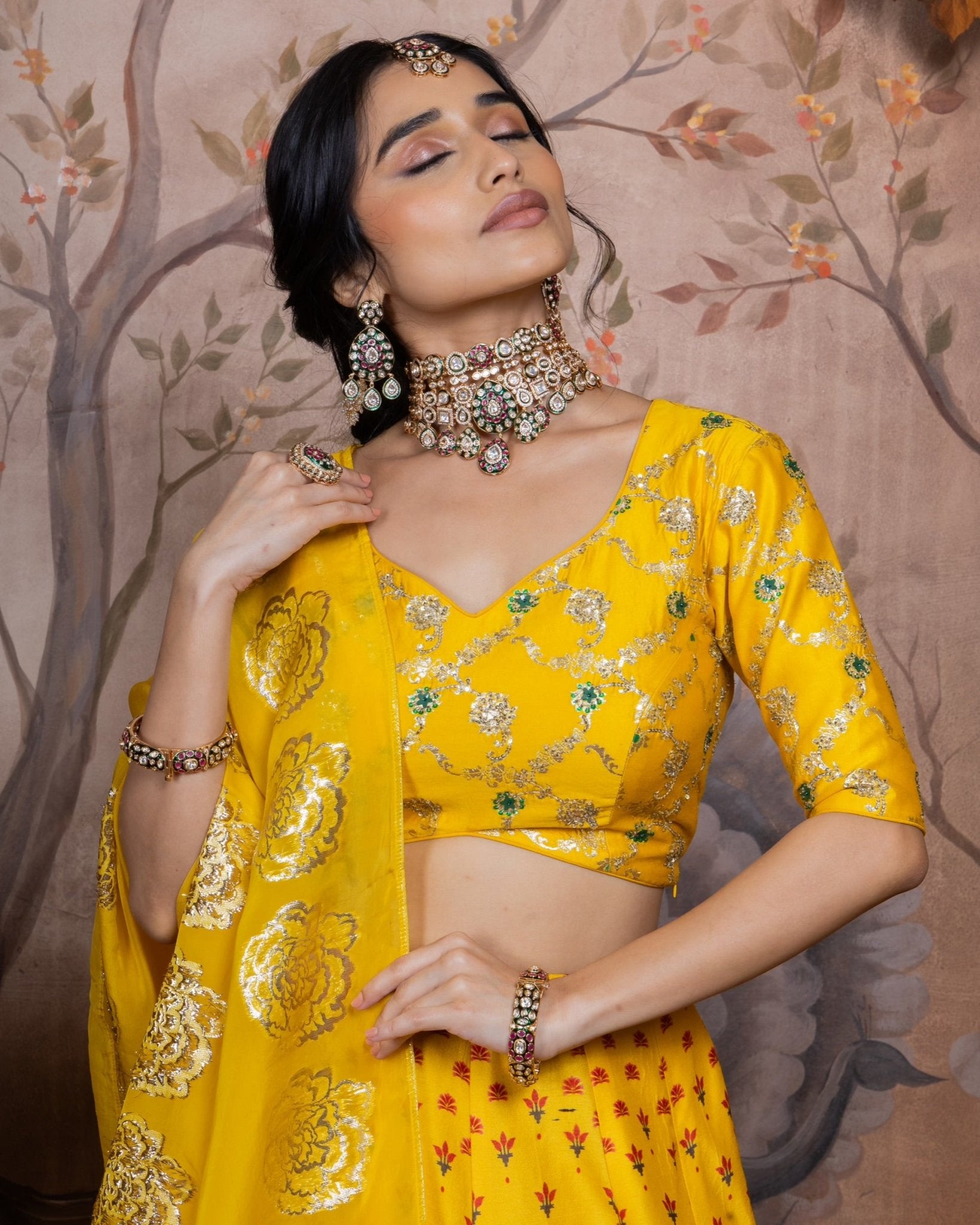 Kundan Necklace 07011 - KRISHNA'S SWETA JEWELLERY