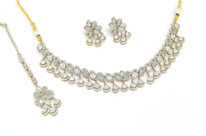 Kundan Necklace 07448 - KRISHNA'S SWETA JEWELLERY
