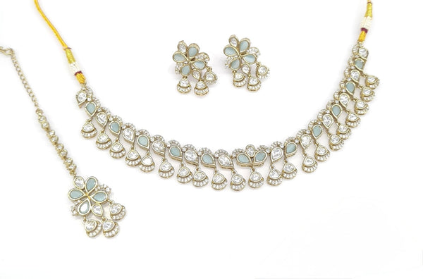 Kundan Necklace 07448 - KRISHNA'S SWETA JEWELLERY