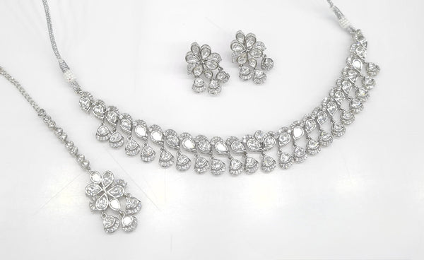 Kundan Necklace 07448 - KRISHNA'S SWETA JEWELLERY