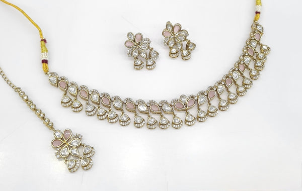 Kundan Necklace 07448 - KRISHNA'S SWETA JEWELLERY
