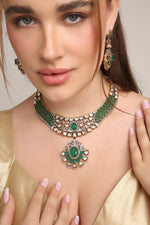 Kundan Necklace 07861 - KRISHNA'S SWETA JEWELLERY