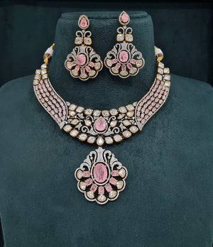 Kundan Necklace 07861 - KRISHNA'S SWETA JEWELLERY