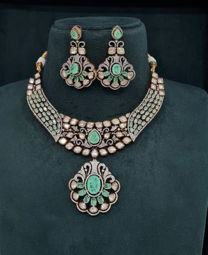 Kundan Necklace 07861 - KRISHNA'S SWETA JEWELLERY
