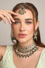 Kundan Necklace 07948 - Krishna's Sweta Jewellery