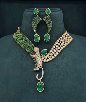 Kundan Necklace 08218 - KRISHNA'S SWETA JEWELLERY