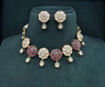 Kundan Necklace 08524 - Krishna's Sweta Jewellery