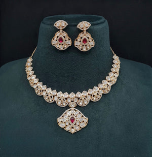 Kundan Necklace 08861 - KRISHNA'S SWETA JEWELLERY