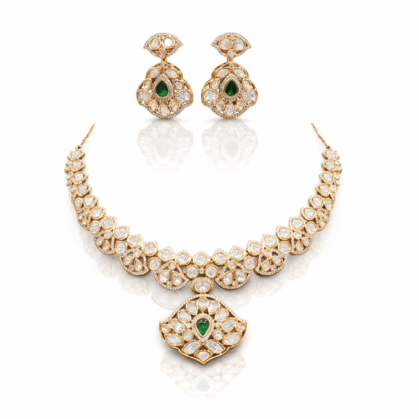 Kundan Necklace 08861 - KRISHNA'S SWETA JEWELLERY